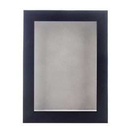8x12 Shadow Box Frame Black Wood | with a 3/4" Usable Display Depth | Includes a Light Grey Real Suede Texture Acid-Free Backing Board, UV Resistant Acrylic, and Hanging Hardware