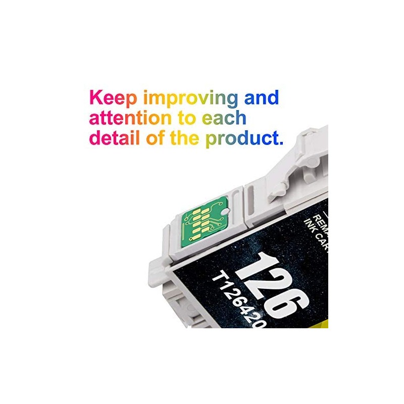 Uniwork Remanufactured 126 Ink Cartridges Replacement for Epson 126 T126