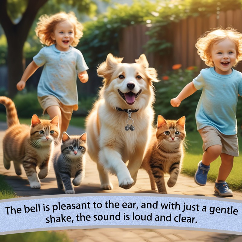 DZSEE Dog Bells & Cat Bells for Collars - Loud,