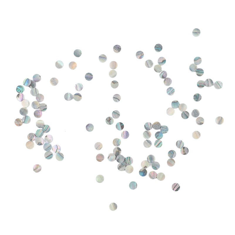 100Pcs Fretboard Dots Natural Abalone Shell Bright Color Round Guitar