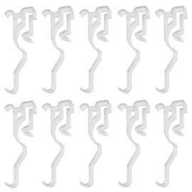 Valance Clips ZZLZX 10PCS 2-1/2" Clear Plastic Window Blinds Hidden Clip Retainer Holder for Horizontal Blinds Valance