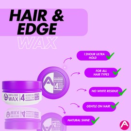 Allored Biotin Therapy Hair & Edge Styling Wax 150ml with Mixed Melon Scent | 12 Hours Hold Edge Control | Gummy Wax | Hair Wax For Men & Women