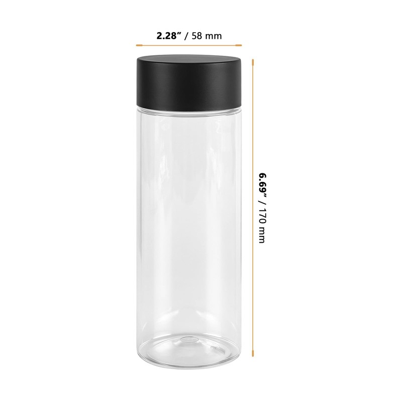 30 PCS Empty Sensory Bottles, 13.3oz/400ml Clear Plastic Sensory Bottle