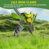 ZHENHAN Weed Puller Tool,43" Iron Stand-Up - No Bend Push-Pull