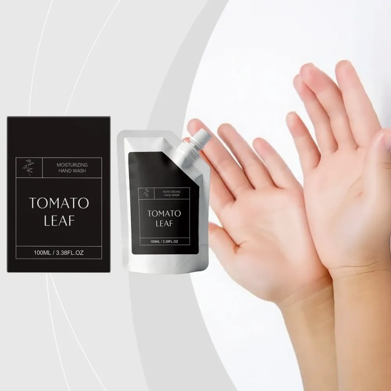 Jabón Hidratante Para Manos Con Hojas De Tomate: Limpia Suav