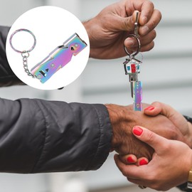 FOMIYES Keychain Whistle Bird Training Whistle Birds Stainless Steel Training Post Bird Whistle Mouth