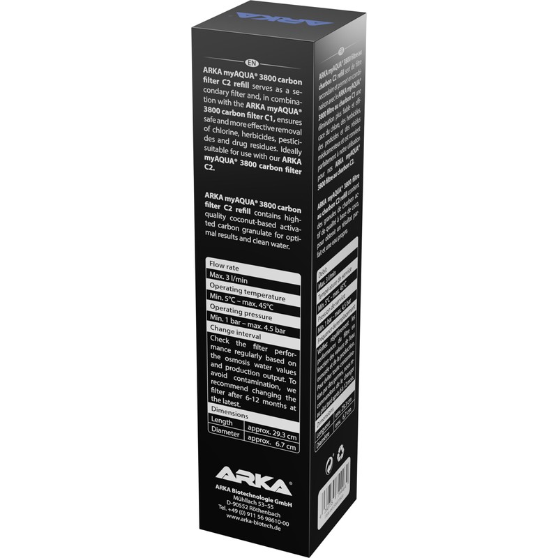 ARKA KF2RMD3800 Kohlefilter C2 Nachfüller Carbon Filter Refill myAqua 3800