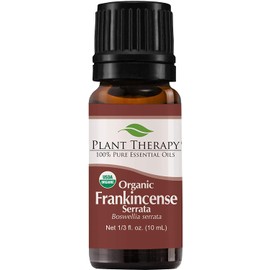 Plant Therapy Organic Frankincense Serrata Essential Oil 100% Pure, USDA Certified Organic, Undiluted, Natural Aromatherapy, Therapeutic Grade 10 mL (1/3 oz)
