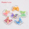 SaiDian 48Pcs Cartoon Mini Resin Butterflies Exquisite 3D Butterfly Flatback