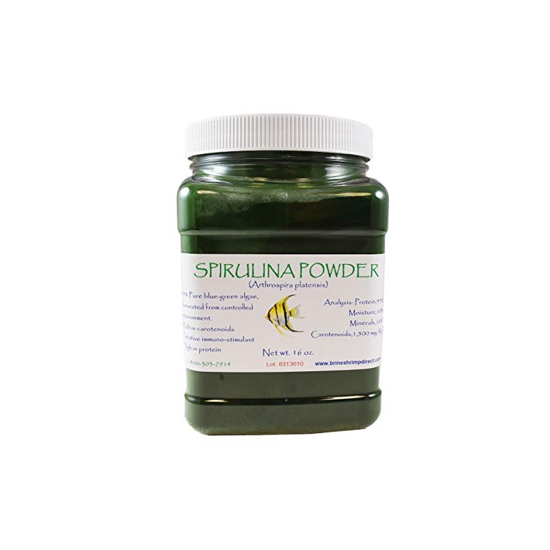 Brine Shrimp Direct Spirulina Powder, 16 oz