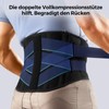 FREETOO Back Support Belt with 7 Metal Supports, Comfortable Back