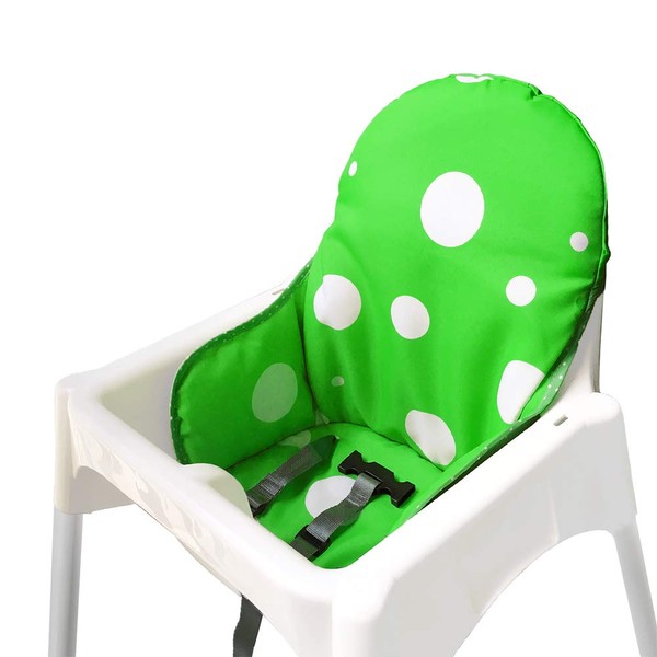 AT Fundas de asiento para silla alta IKEA Antilop, lavable, plegable para silla alta de bebé IKEA (verde oscuro)
