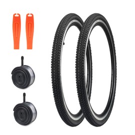 WEEROCK 24X1.5 Bike Tire(40-507) 2 Pack Bike Tires with 24 x 1.5-1.75 Bike Inner Tube for 24 Inch Bicycles, Vintage Bicycle, Folding Bike