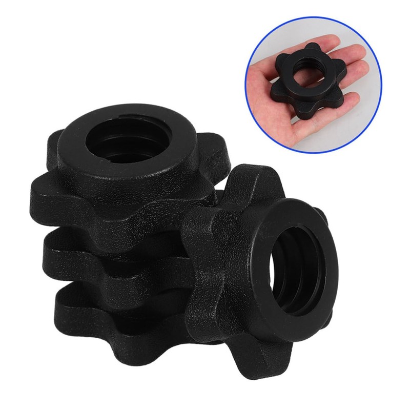 BESPORTBLE Barbell Nuts 8pcs Nut Weight Lifting Clips for Barbell