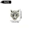 2 Pcs Silver Bling Leopard Air Vent Clips, Crystal Car