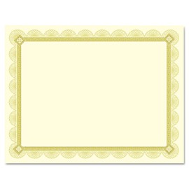 Southworth CTP2V Premium Certificates Ivory Spiro Gold Foil Border 66 lb 8.5 x 11 15/Pack