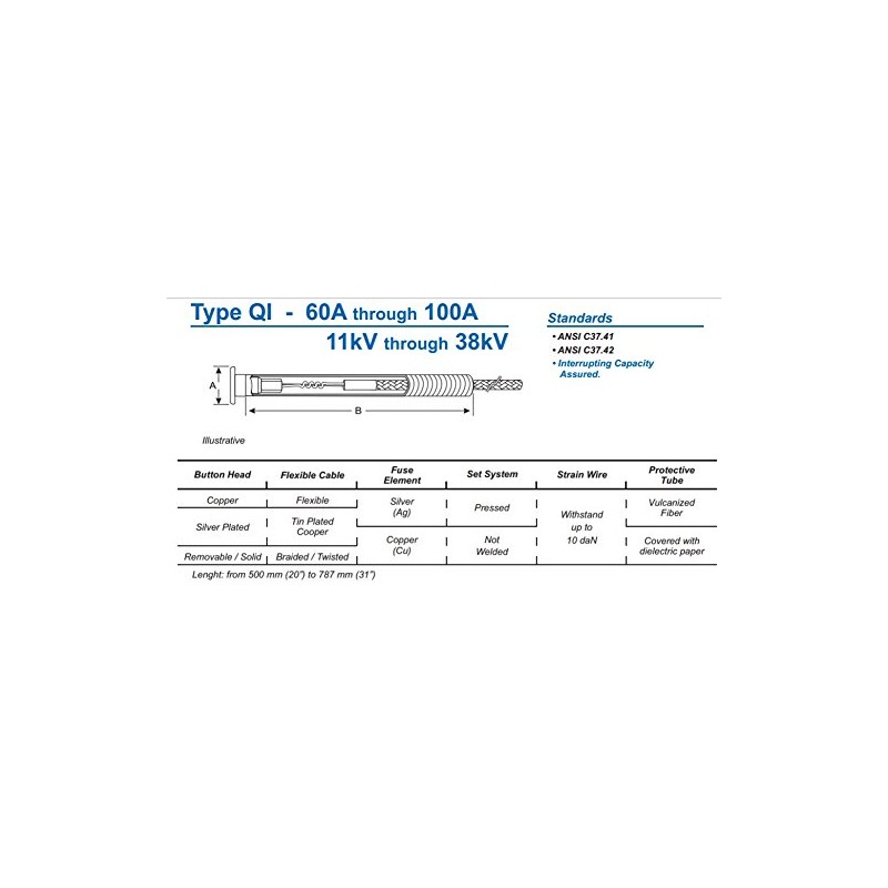 INDEL BAURU FUSE LINKS 60QI 23'' EF60QICCIR