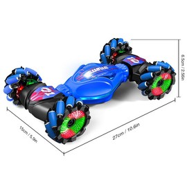 Remote Control Stunt Car with Light, Gesture Sensor Off-road Climbing 4WD Deformation Car, RC Drift Car, Birthday Gift, Holiday Gift, Gift:_Green_1 set