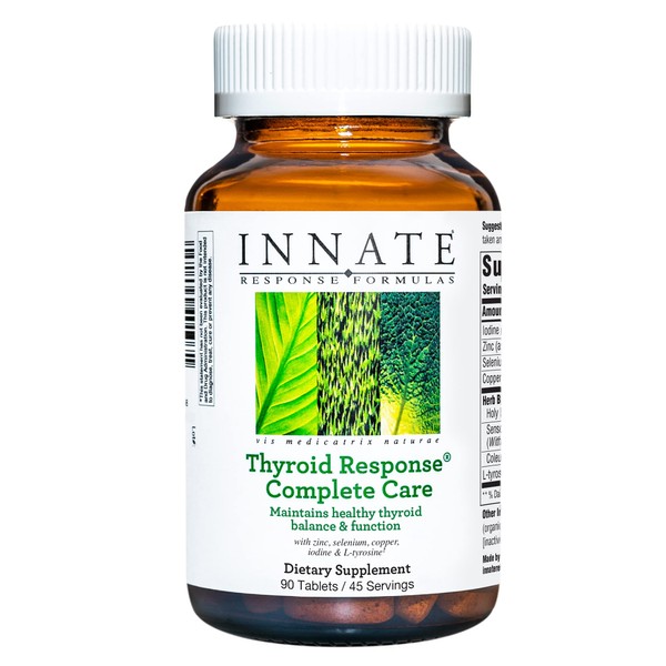 INNATE Response Formulas, Thyroid Response Complete Care, Mineral and Herbal Supplement, Vegetarian, 90 tablets (45 Servings)
