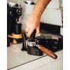 Normcore Coffee Tamper with Base Ripple 58.5 mm - Titanium