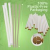 Ibambo Bamboo Disposable Straws - 4000 Pack, Single Wrapped Compostable