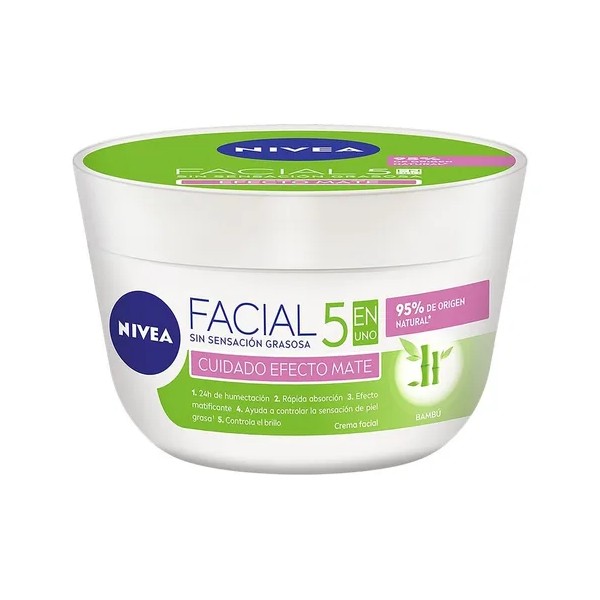 Crema Facial Hidratante NIVEA 5 En 1 Efecto Mate 200ml