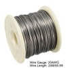 sourcing map 0.8mm 20AWG Heating Resistor Wire Wrapping Nichrome Resistance