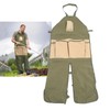 Gardening Apron Green Khaki 600D Oxford Fabric Multiple Pockets Durable