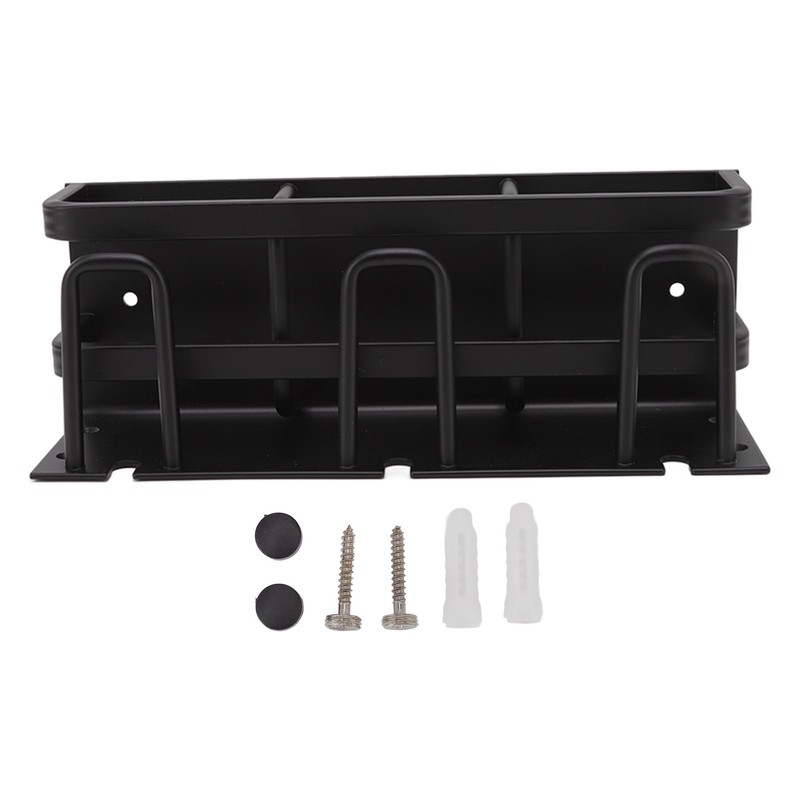 Toothbrush Holder Space Aluminum Rust Prevention Black Toothbrush Storage Rack