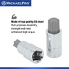 MichaelPro Torx Bit Socket Set, 16-Piece 1/4 Inch, 3/8 Inch,