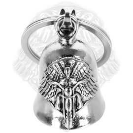 Motorcycle Biker Guardian Luck Riding Bell Set, Luck Bells Accessories w/Key Chain Ring and Hanger for Good Luck & Drive Safe Pendant Accessories for Bikers Riders, for Men Women Guard Riding Safety