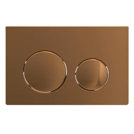 SPARES2GO Premium Flush Plate Kit for Skylo Flush Cistern (Brushed Copper, 245mm x 165mm)