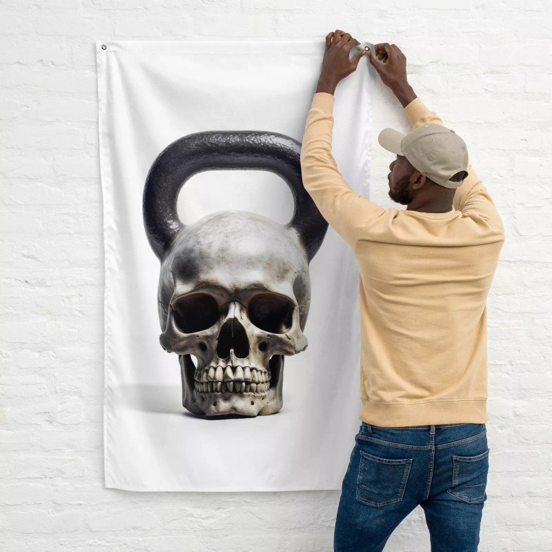 Warpathic Skull Kettlebell V1 - Home Gym Decor for Women