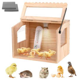 Chick Brooder Box,Brooder Box for Chicks,16" L x 12" W x 12" H, 5-7 Chicks, Chicken coop,Quail cage,Quail coop,Measures Approximately.