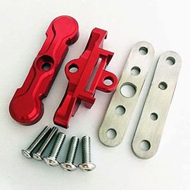 Aluminum Rear Lower Arm Tie Bar Mount Suspension Pin Retainer Red for Traxxas 1/10 MAXX 8916 8927