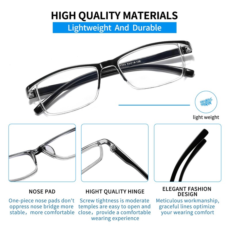 Suertree Myopia Glasses Lightweight Myopia Glasses Fashion Distance Glasses for