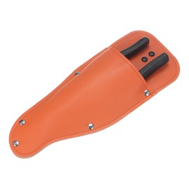 M METERXITY Garden Pruner Sheath, Portable PU Leather Pruning Shears Sheath Pliers Holder for Belt, Garden Scissors Leather Case for Hand Pruner/Garden Shears/Clippers [Orange]