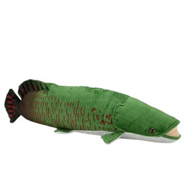 FRANKIEZHOU Arapaima Gigas - Peluche de peluche verde de 19.7 pulgadas, juguete de peluche de pescado, suave duradero, juguete para niños, juguetes de criaturas marinas para niños, regalos, decoración