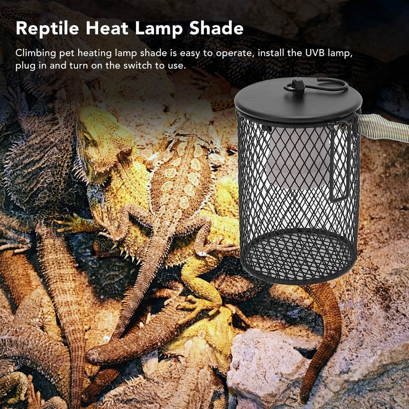 Reptile Heat Lamp Shade Professional Safe Prevents Scalding Reptile Insulation