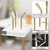 Hipiwe Gold Metal Arm Display Stand Easel with Acrylic Base