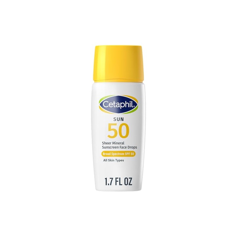 Cetaphil Sheer 100 Mineral Liquid Sunscreen for Face With Zinc