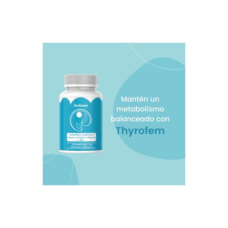 Thyrofem (Selenio, Magnesio y Zinc) Suplemento alimenticio 90 Capsulas