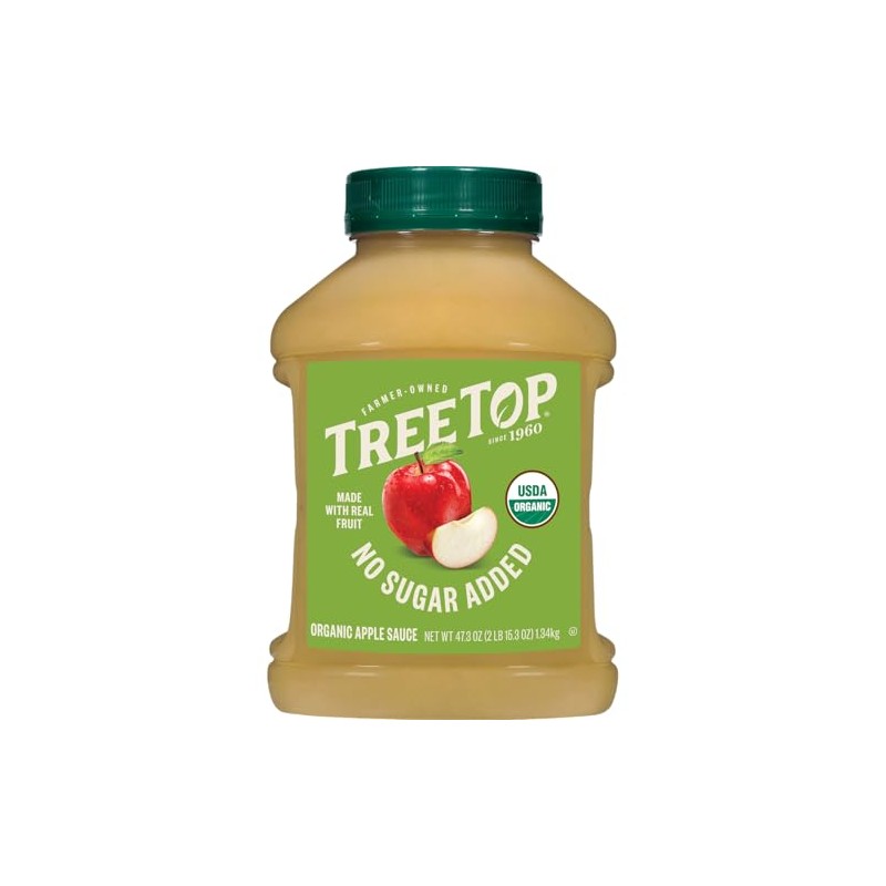 Tree Top No Sugar Added Organic Apple Sauce, 47.3 Oz