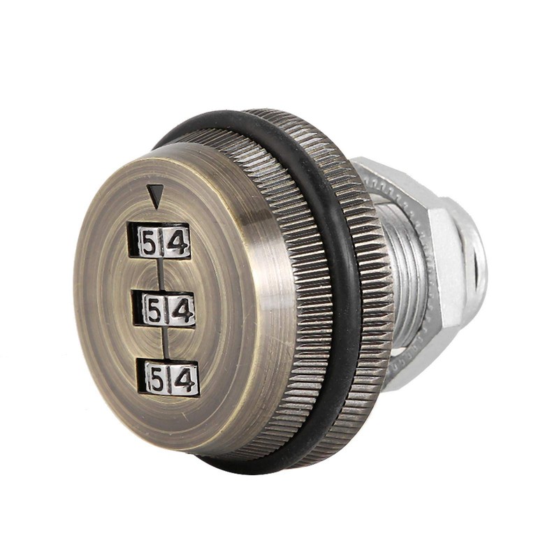 Cam Lock with Code Combination, Mechanical Lock with 3 Digits,