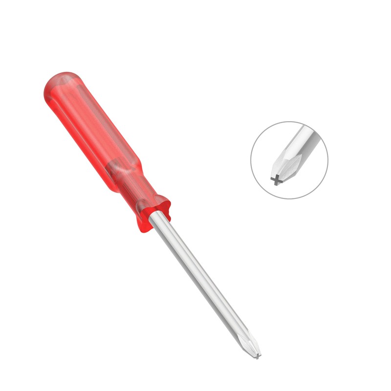 FOCMKEAS 5PCS Mini Phillips Screwdriver, 2.5mm Cross Head with Red