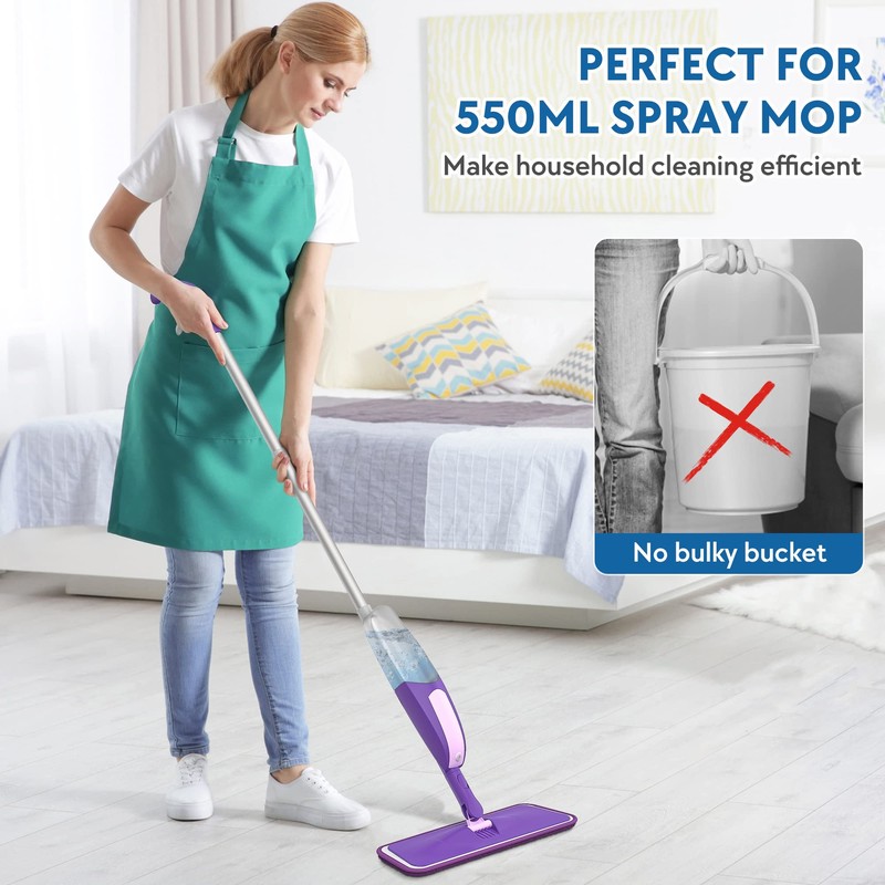 550ML Spray Mop Bottle Refill, SEVENMAX 550ML Large Capacity Water