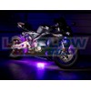 LEDGlow 8pc Advanced Purple LED Motorcycle Accent Neon Underglow Lighting