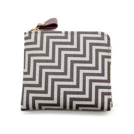 Indenya ChEVRON Chevron Traditional Crafts, Koshu Inden, Deerskin Lacquer, Original Brand, brown
