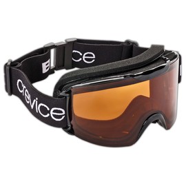 Black Crevice Adult's Ski Goggles, Unisex, Skibrille, black/orange, One Size