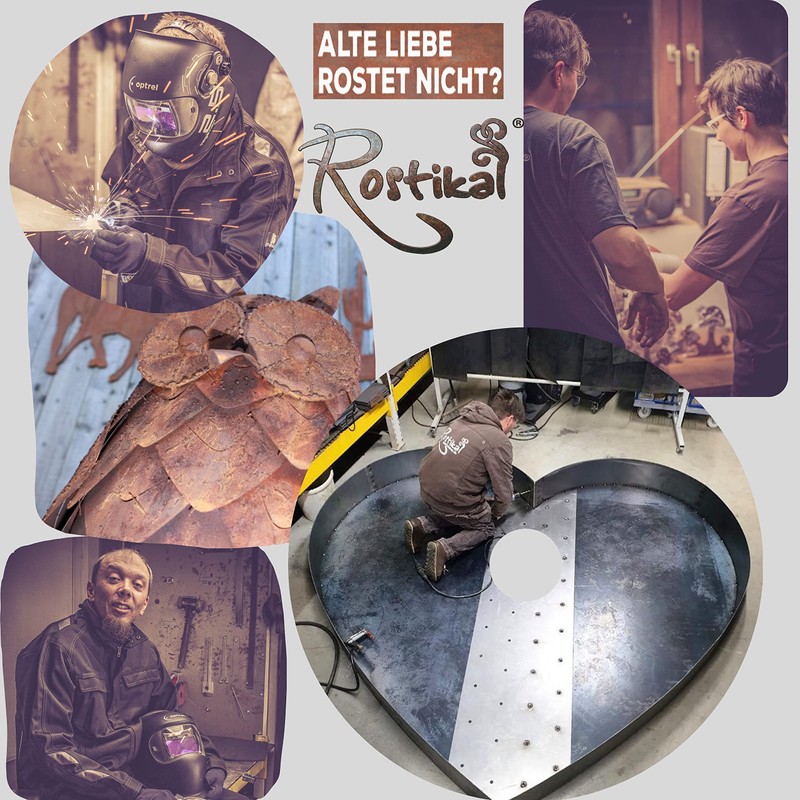 Rostikal Weihnachtsdeko Sterne Set 15 cm und 7 cm Fensterdeko